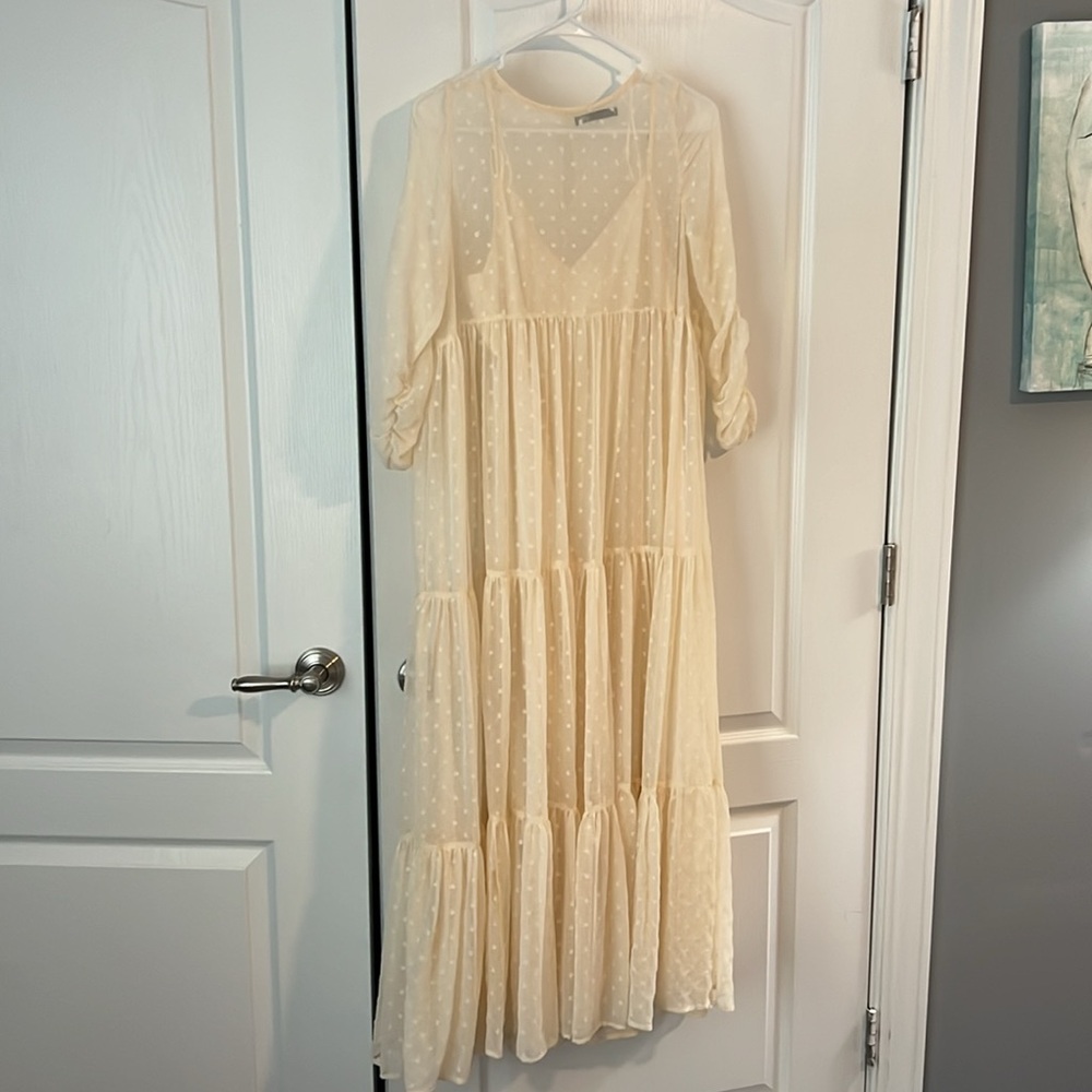 Zara tulle dress w/ slip